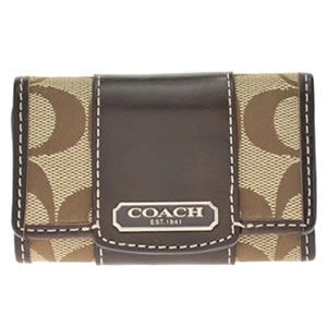 Coach（コーチ） ペネロピ シグネチャー6連キーケース カーキ／マホガニー 42185 SKHMA