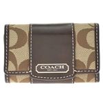 Coach（コーチ） ペネロピ シグネチャー6連キーケース カーキ／マホガニー 42185 SKHMA