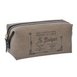 Bvlgari（ブルガリ） COLLEZIONE1910 コレッツォーネ ロゴプリント コスメポーチ 小物入れ ブラウンマッド／ブラック 32067 CANVAS／BRW