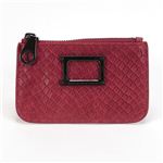 MARC BY MARC JACOBS（マークバイマークジェイコブス） Werdie Snake Key Pouch スネーク型押し キーリング付 コインケース マルチポーチ ワイルドラズベリー M3122579 80995 WILD RASPBERRY