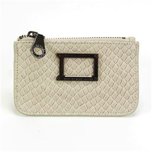 MARC BY MARC JACOBS（マークバイマークジェイコブス） Werdie Snake Key Pouch スネーク型押し キーリング付 コインケース マルチポーチ タピオカ M3122579 81037 TAPIOCA