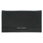 Bvlgari（ブルガリ） URBAN アーバン ファスナー付 二つ折り 長財布 カーフ ブラック 33402 GRAIN／BLK