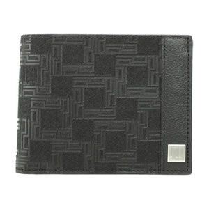 Dunhill（ダンヒル） D-EIGHT BLACK ディーエイトライン メンズ 小銭入れ付 二つ折り財布 ブラック L2LH32A