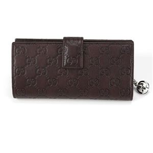 Gucci（グッチ） グッチシマ インターロッキングGディテール Wホック 二つ折り長財布 ダークブラウン 233024 AA61N 2019