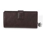 Gucci（グッチ） グッチシマ インターロッキングGディテール Wホック 二つ折り長財布 ダークブラウン 233024 AA61N 2019