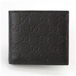 Gucci（グッチ） グッチシマ 二つ折り財布 小銭入れ付 ブラック 146223 A0V1R 1000
