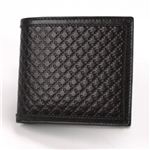 Gucci（グッチ） ディアマンテレザー 小銭入れ付 二つ折り財布 ブラック 237359 AF41N 1000