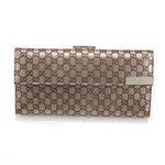 Gucci（グッチ） マイクログッチシマ DICE Wホック 二つ折り長財布 シャンパンゴールド 257012 AW12G 9504
