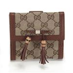 Gucci（グッチ） BELLA ベラ オリジナルGG Wホック 二つ折り財布 ベージュ／エボニー 269984 FWCGG 8526