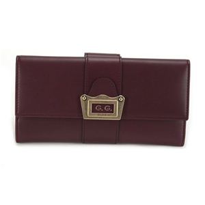 Gucci（グッチ） GGイニシャルロゴ Wホック 二つ折り長財布 カーフ ボルドー 305092 AKZ0T 5033