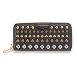 MARC BY MARC JACOBS（マークバイマークジェイコブス） STUDDED 両面スタッズ付 ラウンドファスナー長財布 ダークブラウン M3122610 81041 LICORICE