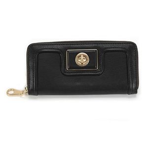 MARC BY MARC JACOBS（マークバイマークジェイコブス） REVOLUTION ターンロックモチーフ ラウンドファスナー長財布 ブラック M3122531 80001 BLACK