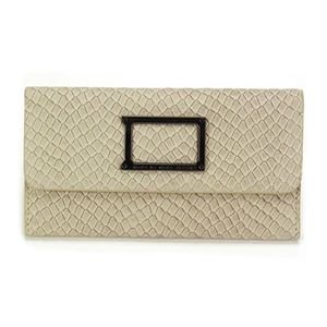 MARC BY MARC JACOBS（マークバイマークジェイコブス） Werdie Snake スネーク型押し 定期入れ付 三つ折り長財布 タピオカ M3122578 81037 TAPIOCA