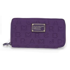 MARC BY MARC JACOBS（マークバイマークジェイコブス） アルファベットロゴ型押し ラウンドファスナー長財布 パープル M3122544 81010 PERFECT PURPLE