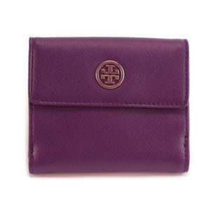 TORY BURCH（トリーバーチ） ROBINSON ロビンソン 定期入れ付 Wホック 二つ折り財布 パープル 32129080 516 PRETTY VIOLET