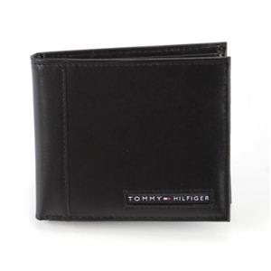 TOMMY HILFIGER（トミーヒルフィガー） CAMBRIDGE メンズ 小銭入れ付 二つ折り財布 ブラック 96-5693 1 BLACK