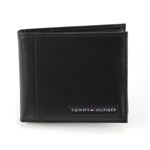 TOMMY HILFIGER（トミーヒルフィガー） CAMBRIDGE メンズ 小銭入れ付 二つ折り財布 ブラック 96-5693 1 BLACK