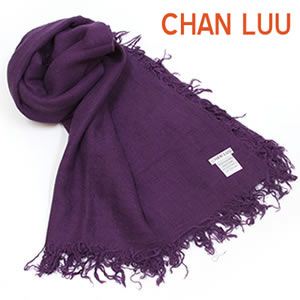 CHAN LUU（チャンルー） Cashmere and Silk Scarf カシミア＆シルクスカーフ 大判ストール マフラー シャドウパープル BRH-SC-140／Shadow Purple