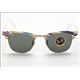 RayBan（レイバン） サングラス クラブマスター RB3016 1013（並行輸入品） ホワイト マルチストライプ G-15 LENS（グリーン） - 縮小画像2