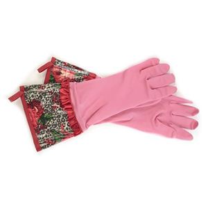 ジェシースティール Rubber Gloves セレブ愛用♪オシャレでキュートなゴム手袋☆キッチングローブ Leopard Floral レオパード＆フローラル柄 802-JS-200