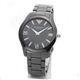 Emporio Armani（エンポリオ・アルマーニ） オールブラックカラーの薄型セラミック・ウオッチ AR1440