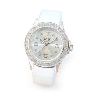 アイスウオッチ Stone（ストーン）キラキラウ・ラインストーン・ウオッチ uniサイズ シルバー ice watch Stone Tycoon - Silver - Unisex ST.SS.U.L.10