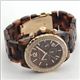 Michael Kors（マイケルコース） トータス（ベッコウ）・カラー レディス・ラインストーン・ベゼル・クロノグラフ・ウオッチ MK5557 - 縮小画像2