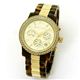 Michael Kors（マイケルコース） トータス（ベッコウ）・カラー レディス・ラインストーン・ベゼル・クロノグラフ...