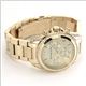 Michael Kors（マイケルコース） ラインストーンを囲ったオールゴールドカラーのラグジュアリーなクロノグラフウオッチ MK5166 - 縮小画像3