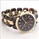 Michael Kors（マイケルコース） 超人気のべっこうカラー☆ラインストーン・インデックスのラグジュアリーなクロノグラフウオッチ MK5609 - 縮小画像3