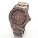 Michael Kors（マイケルコース） ブラウンシェルダイヤルのインデックスにラインストーンをまとったラグジュアリー...