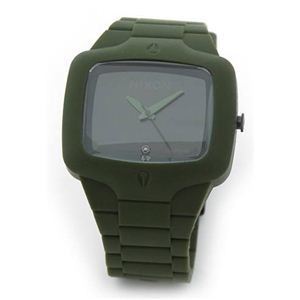 NIXON（ニクソン） RubberPlayer（ラバープレイヤー） 1Pダイヤ・ウオッチ ミリタリーテイストなオリーブグリーンカラー A139-1042