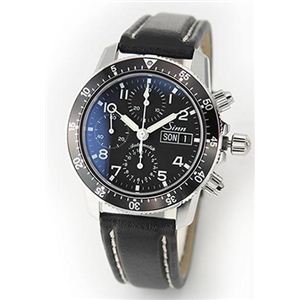 ジン 103 Standard Chronograph 103 メンズ オートマチック クロノグラフ レザーストラップ・ウオッチ 103.B.SA.AUTO