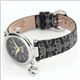 Vivienne Westwood（ヴィヴィアンウエストウッド） キュートなディアマンテハートチャームがついた、オーブ・プリントストラップ・レディス・ウオッチ VV006BKBK - 縮小画像2
