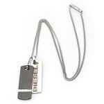 DIESEL（ディーゼル） 2プレート ドッグタグ ネックレス チョーカー DX0324040