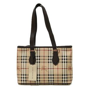 Burberry（バーバリー） HAYMARKET TOTE ショルダー・トートバッグ クラシックチェック×チョコレート 3200977 CHOCOLATE