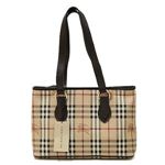 Burberry（バーバリー） HAYMARKET TOTE ショルダー・トートバッグ クラシックチェック×チョコレート 3200977 CHOCOLATE