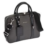 Bvlgari（ブルガリ） WEEKEND ウィークエンド メンズ ビジネスバッグ ブリーフケース ダークグレー×ブラック 32541 CANVAS／BLK