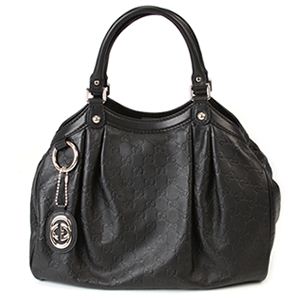 Gucci（グッチ） SUKEY スーキー グッチシマ ハンドバッグ トートバッグ ブラック 211944 AA61G 1000