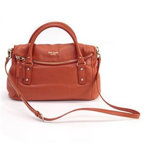 KATE SPADE（ケイトスペード） COBBLE HILL Small Leslie コブラヒル 2WAY ショルダー・ハンドバッグ ダークオレンジ PXRU2483 860 Tangerino