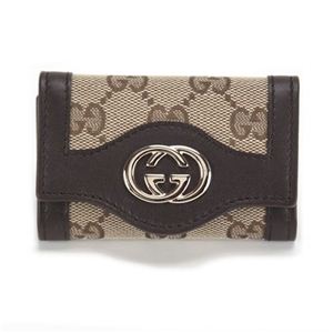 Gucci（グッチ） SUKEY スーキー オリジナルGG 6連キーケース ベージュ／ココア 282432 FAFXG 9643