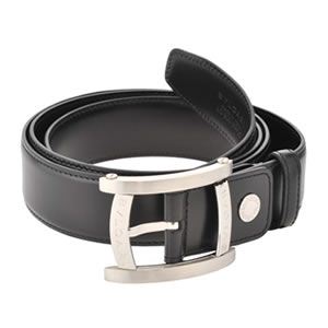 Bvlgari（ブルガリ） ASSIOMA メンズ ベルト アショーマ ブラック 29716 LEATHER BLACK