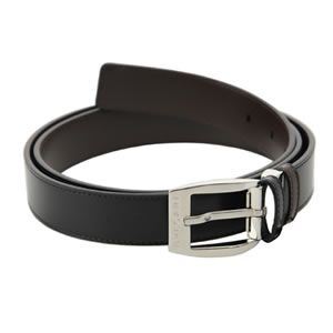 Bvlgari（ブルガリ） リバーシブル メンズベルト スムースレザー ブラック／ブラウン 21782 SMOOTH／LEATHER／BK／BR