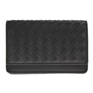 BOTTEGA VENETA（ボッテガヴェネタ） イントレチャート カードケース 名刺入れ ラムレザー ブラック 133945 V001U 1000