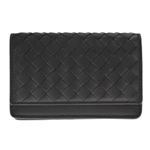 BOTTEGA VENETA（ボッテガヴェネタ） イントレチャート カードケース 名刺入れ ラムレザー ブラック 133945 V001U 1000