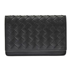 BOTTEGA VENETA（ボッテガヴェネタ） イントレチャート カードケース 名刺入れ カーフレザー ブラック 174646 V4651 1000