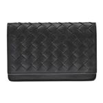 BOTTEGA VENETA（ボッテガヴェネタ） イントレチャート カードケース 名刺入れ カーフレザー ブラック 174646 V4651 1000