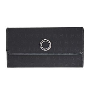 Bvlgari（ブルガリ） LETTERE レッタレ ロゴマニア 小銭入れ付き 長財布 ブラック 30598 FAB／BLK