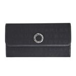 Bvlgari（ブルガリ） LETTERE レッタレ ロゴマニア 小銭入れ付き 長財布 ブラック 30598 FAB／BLK