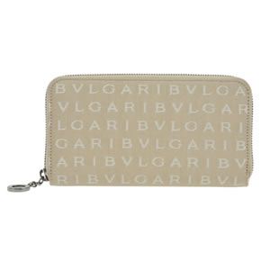 Bvlgari（ブルガリ） LETTERE レッタレ ロゴマニア ラウンドファスナー 長財布 ベージュ 31100 FAB BEG